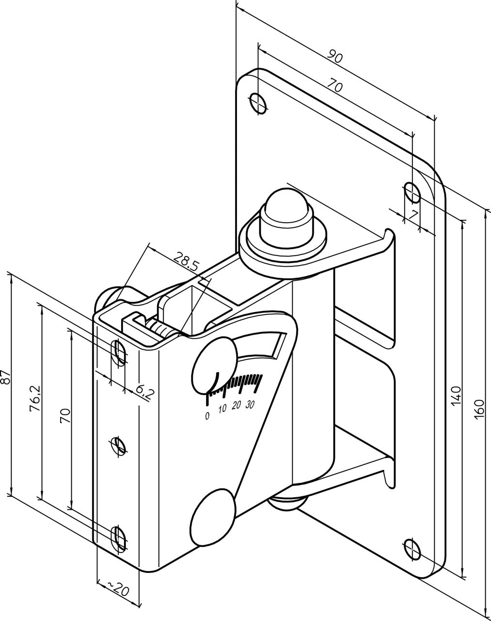 König & Meyer 24471 Boxenwandhalter (NEU)