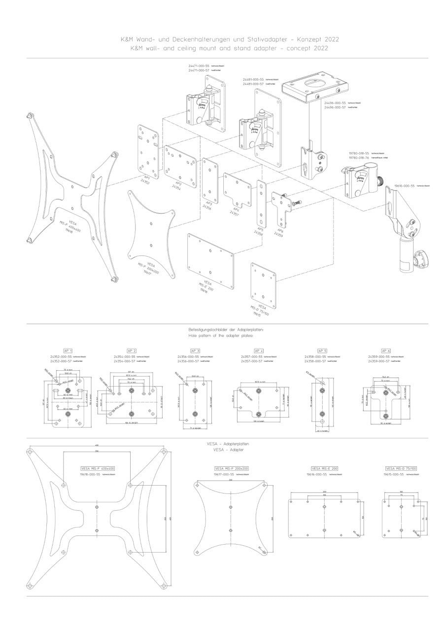 König & Meyer 24471 Boxenwandhalter (NEU)