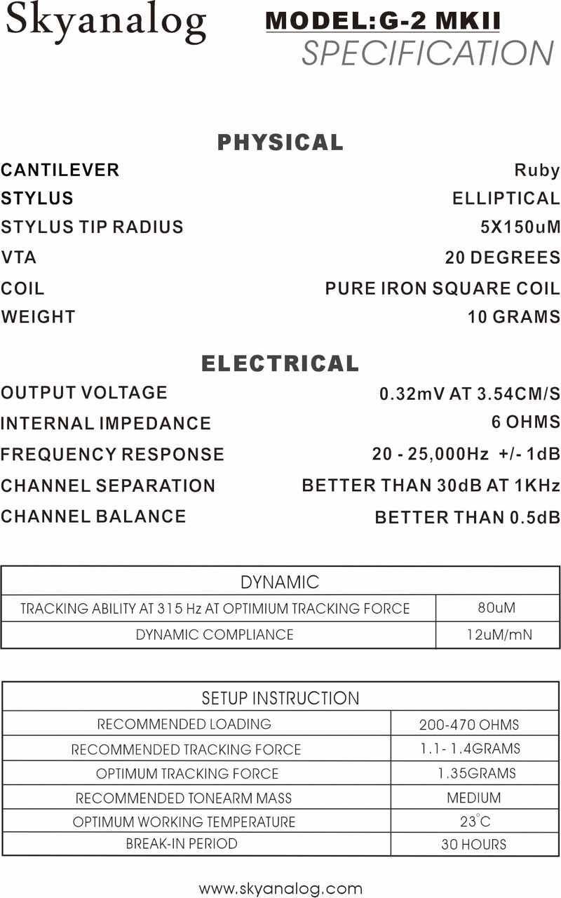 Skyanalog G-2 MkII (NEU)