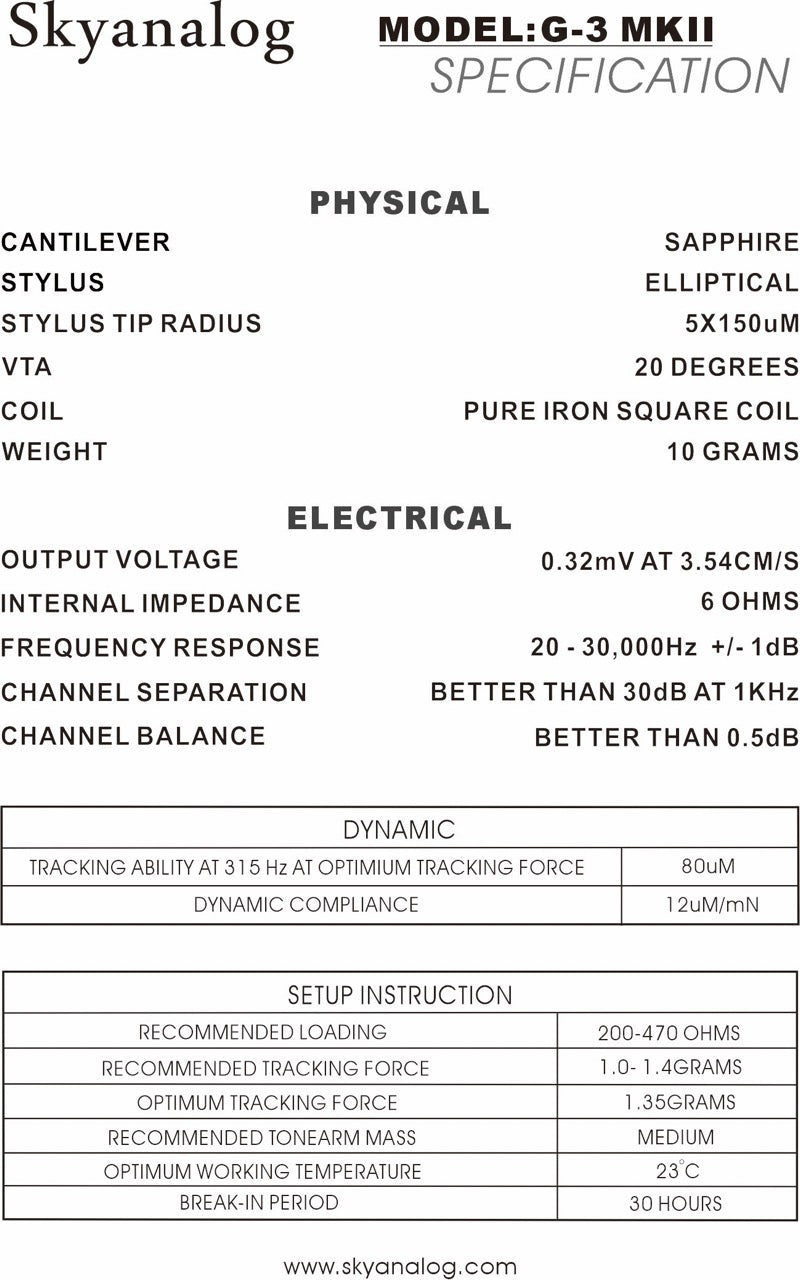 Skyanalog G-3 MkII (NEU)