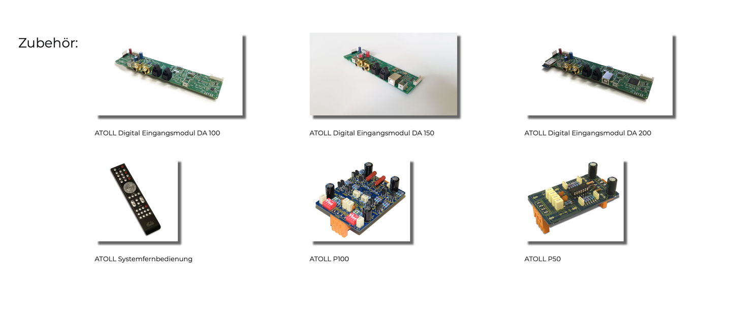 ATOLL Zubehör / Module für PR und IN (NEU)