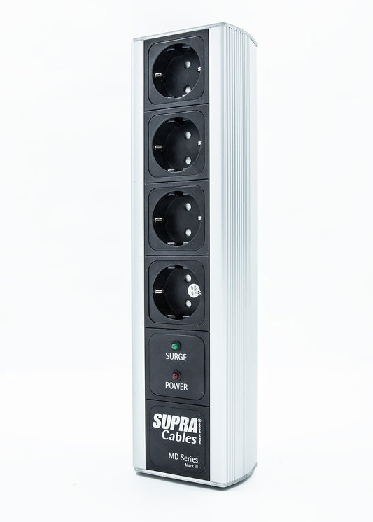 Supra Cables Mains Block MD04-EU/SP Switch (NEU)